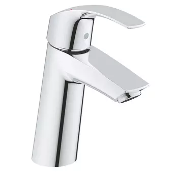 Смеситель для раковины GROHE Eurosmart с нажимным сливным гарнитуром, M-Size, хром (23923002)
