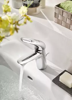 Смеситель для раковины GROHE Eurostyle new с донным клапаном, хром (33558003)