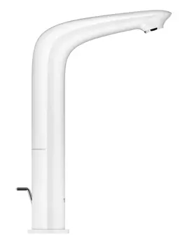 Смеситель для раковины GROHE Eurostyle new с донным клапаном и высоким изливом, белая луна (23569LS3)