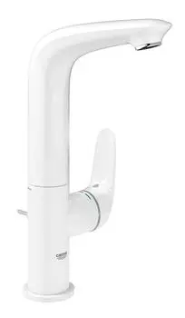 Смеситель для раковины GROHE Eurostyle с донным клапаном, белая луна (23718LS3)