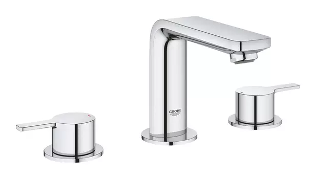 Смеситель для раковины GROHE Lineare New на 3 отверстия с донным клапаном, хром (20304001)