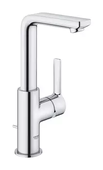 Смеситель для раковины GROHE Lineare New с донным клапаном, L-Size, хром (23296001)