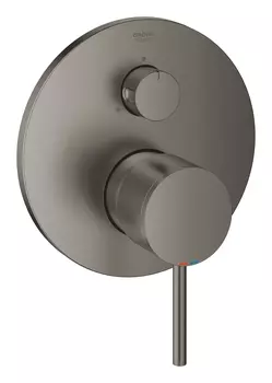Смеситель для ванны GROHE Atrio New с переключателем на 3 положения, внешняя монтажная часть, темный графит матовый (24096AL3)