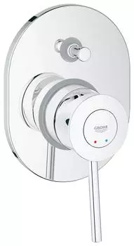 Смеситель для ванны GROHE BauClassic (внешняя и встраиваемая части), хром (29047000)