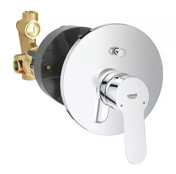 Смеситель для ванны GROHE BauEdge (внешняя и встраиваемая части), хром (29079000)