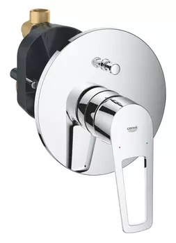Смеситель для ванны GROHE BauLoop однорычажный, круглая розетка, хром (29081001)