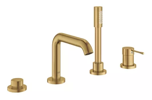 Смеситель для ванны GROHE Essence New с душевым гарнитуром и изливом, холодный рассвет матовый (19578GN1)