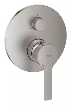 Смеситель для ванны GROHE Lineare New с переключателем на 3 положения, суперсталь (24095DC1)