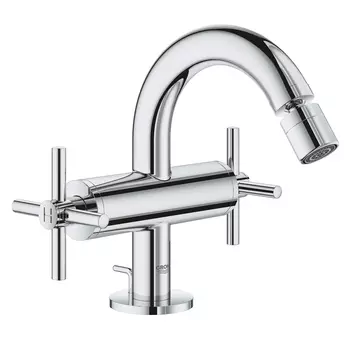 Смеситель двухвентильный GROHE Atrio New для биде на 1 отверстие, хром (24027003)