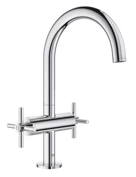 Смеситель GROHE Atrio New двухвентильный для раковины на 1 отверстие, хром (21019003)