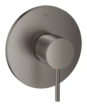Смеситель однорычажный для душа GROHE Atrio New, круглая розетка, темный графит матовый (24065AL3)