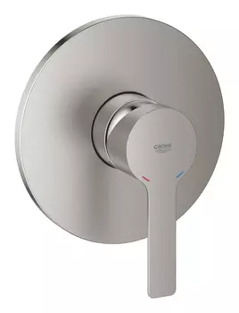Смеситель однорычажный для душа GROHE Lineare New, круглая розетка, суперсталь (24063DC1)
