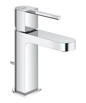 Смеситель однорычажный для раковины GROHE Plus, со сливным гарнитуром, с энергосберегающей функцией, S-Size (23870003)