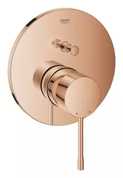 Смеситель однорычажный для ванны GROHE Essence, круглая розетка, теплый закат глянец (24058DA1)
