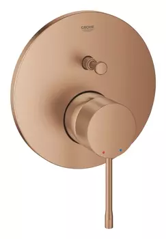 Смеситель однорычажный для ванны GROHE Essence, круглая розетка, теплый закат матовый (24058DL1)