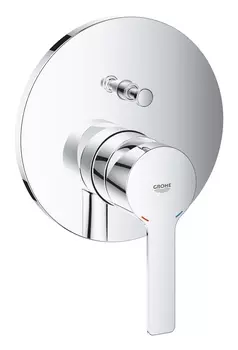 Смеситель однорычажный для ванны GROHE Lineare New, круглая розетка, хром (24064001)