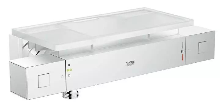 Термостатический смеситель для душа GROHE Grohtherm Cube с полочкой, хром (34491000)