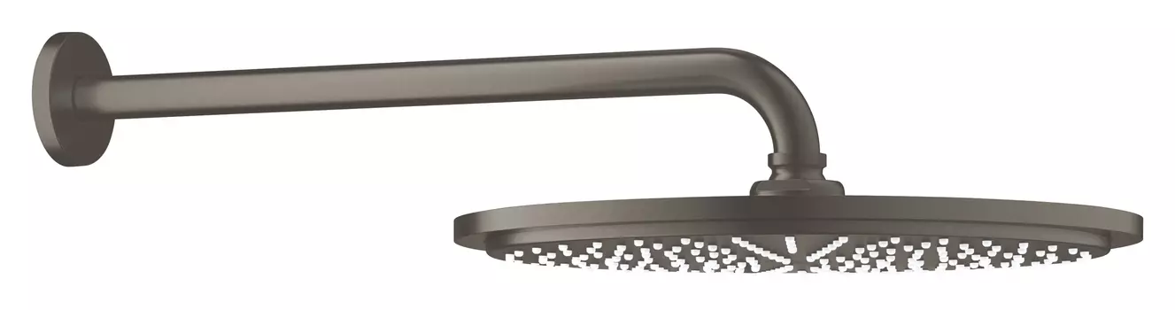 Верхний душ GROHE Rainshower с кронштейном, темный графит матовый (26066AL0)