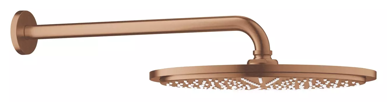 Верхний душ GROHE Rainshower с кронштейном, теплый закат матовый (26066DL0)