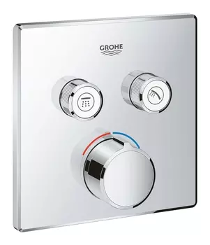 Внешняя часть смесителя GROHE Grohtherm SmartControl на 2 выхода, хром (29148000)