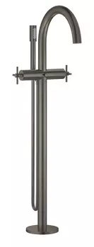 Внешняя часть свободностоящего смесителя для ванны GROHE Atrio New, темный графит матовый (25044AL3)