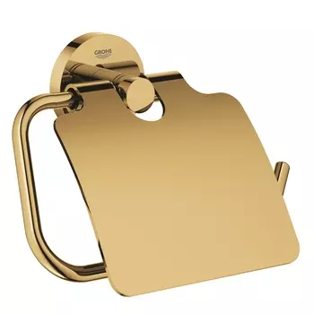 Держатель для туалетной бумаги с крышкой GROHE Essentials, холодный рассвет глянец (40367GL1)