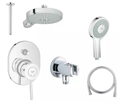 Готовый комплект для душа GROHE BauClassic (NSB0014)