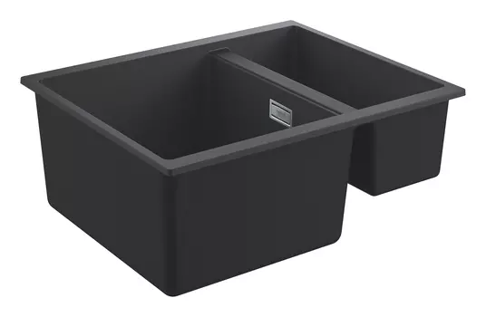 Мойка GROHE K500 с 1,5 чашей, 555 x 460 мм, черный гранит (31648AP0)