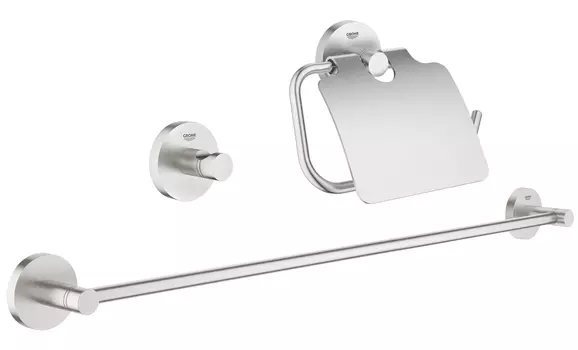 Набор аксессуаров GROHE Essentials (3 предмета), суперсталь (40775DC1)