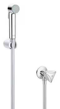 Набор для гигиенического душа GROHE Tempesta-F Trigger Spray (гигиенический душ, настенный держатель, шланг 1500 мм), хром (26357000)