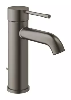 Смеситель для раковины GROHE Essence New с донным клапаном, темный графит матовый (23589AL1)