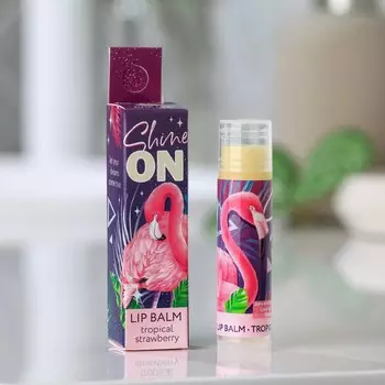 Бальзам для губ shine on, 5 г, аромат клубники, beauty fох