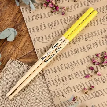Барабанные палочки music life, 7а, клен, желтые