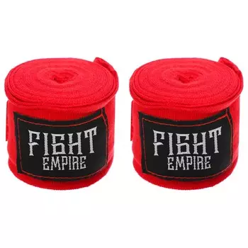 Бинт боксерский эластичный fight empire 3 м, цвет красный