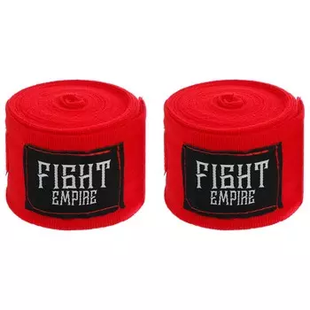 Бинт боксерский эластичный fight empire 5 м, цвет красный