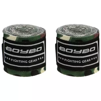 Бинт боксерский boybo 3,5 м, цвет камуфляж
