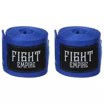 Бинт боксерский fight empire 3 м, цвет синий