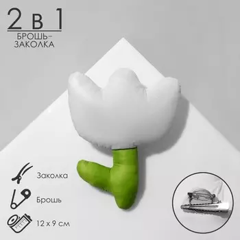 Брошь текстильная