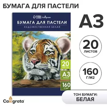 Бумага для пастели а3, 20 листов