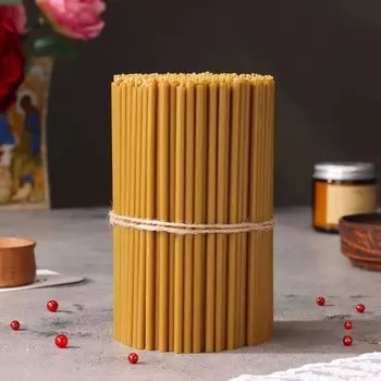 Церковная свеча из воска №100, темный натуральный, 1кг