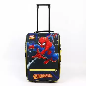 Чемодан малый marvel comics человек-паук 32*23*42 см, отд на молнии, н/карман
