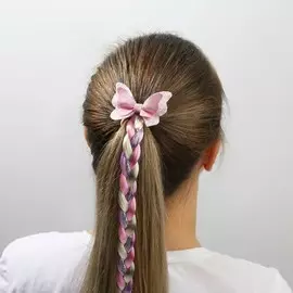 Цветная прядь косичка