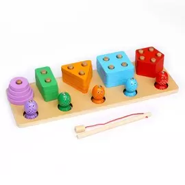 Деревянная пирамидка, с рыбалкой