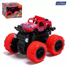 Джип инерционный monster truck, цвет красный