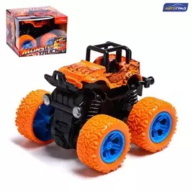 Джип инерционный monster truck, цвет оранжевый