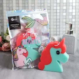 Фигурная мочалка this is real magic