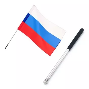 Флагшток выдвижной, 1 метр