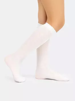 Гольфы детские ажурные в белом цвете