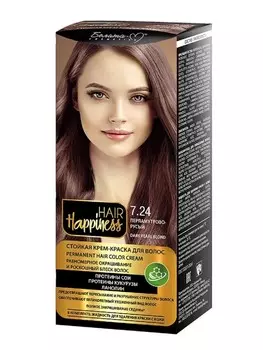 Hair Happiness Крем-краска для волос аммиачная №7.24 перламутрово-русый
