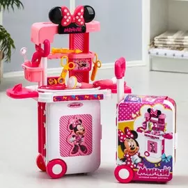Набор доктора игровой, минни маус, в чемоданчике